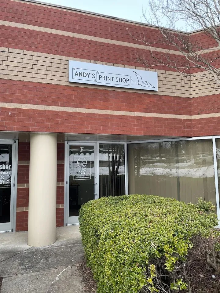 Andy’s Print Shop sign
