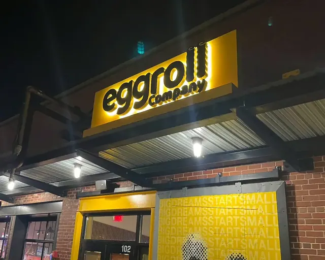 Eggroll Company completed signage