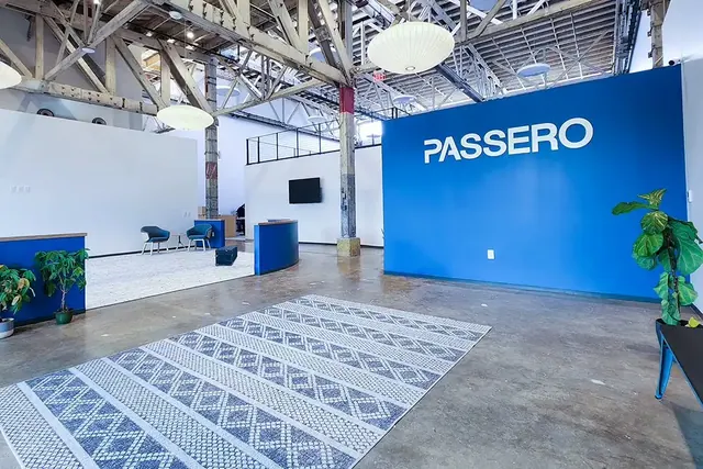 Passero lobby logo sign