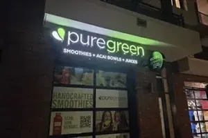 Puregreen Illuminated Storefront